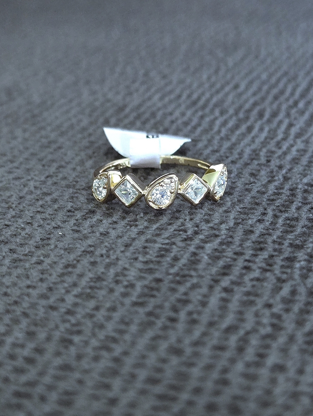bleu💙 sage Gold💛 Ring💍 with Clear Crystals💎 - NWT